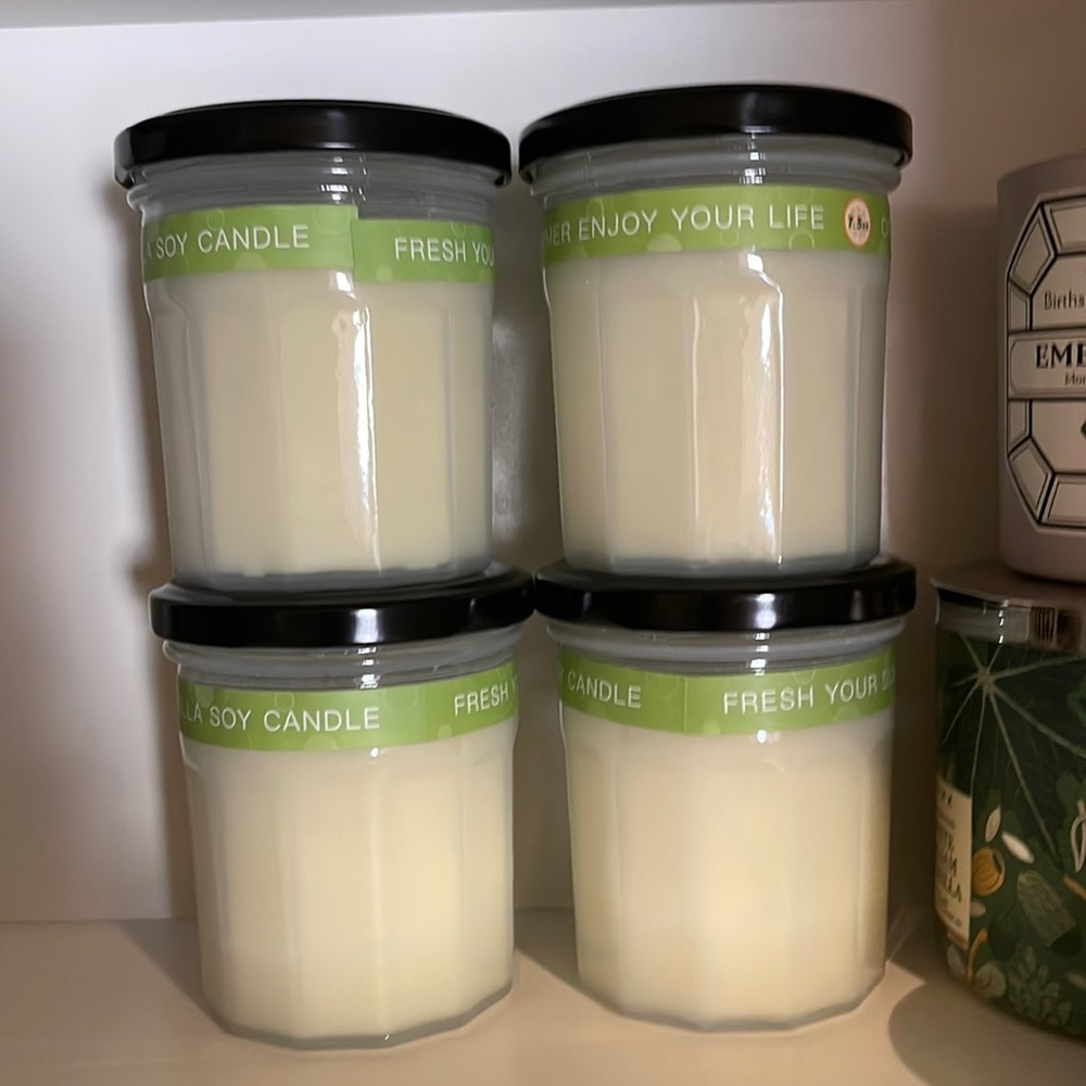 Set of 4 Brand New Citronella Candle Jars